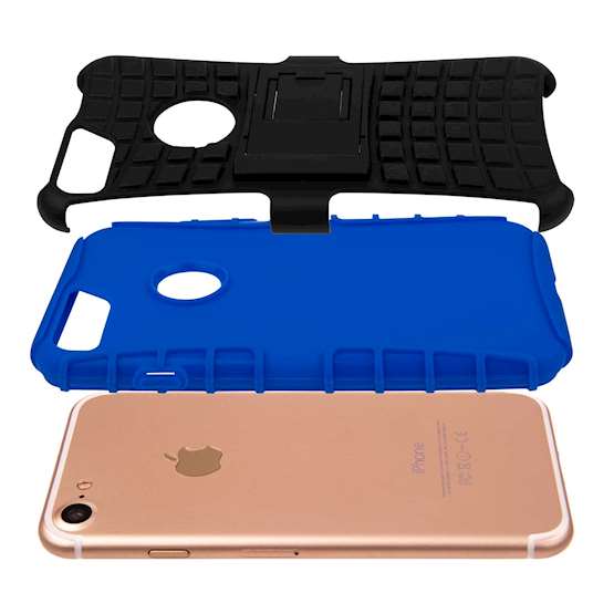 Caseflex iPhone 7 Kickstand Combo Case - Blue