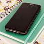 YouSave iPhone 6 / 6S Leather-Effect Stand Wallet with Felt Lining - Black