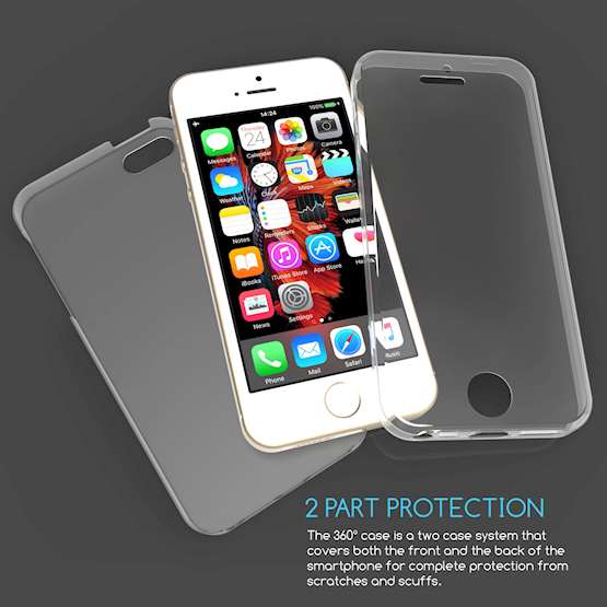 iPhone 5 / 5S / SE Full Body 360 TPU Gel Case