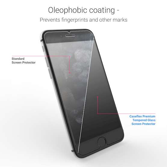 Caseflex iPhone 7 Plus Glass Screen Protector - Twin Pack