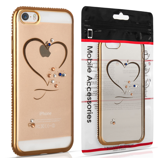 Apple iPhone 5 / 5s and SE Diamond Edge Case - Gold