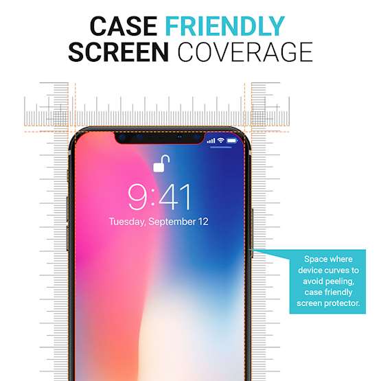 Caseflex iPhone X Screen Protectors x3 - Clear