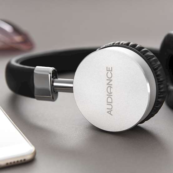 Audiance Premium M1-BT Bluetooth Headphones - Silver-Black