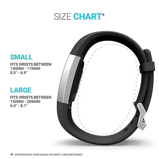 YouSave Fitbit Charge 2 Strap Single (Small) - Black