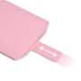 Caseflex PU Leather Auto Return Pull Tab Pouch (S) - Baby Pink