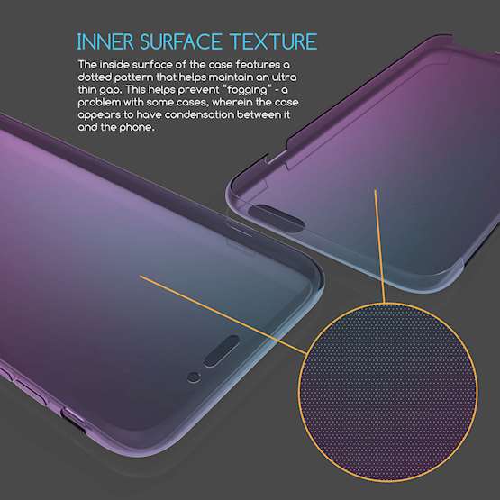 iPhone 6 / 6S Plus Full Body 360 TPU Gel Case Blue / Purple