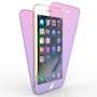 iPhone 7 Plus  Full Body 360 TPU Gel Case - Pink / Purple
