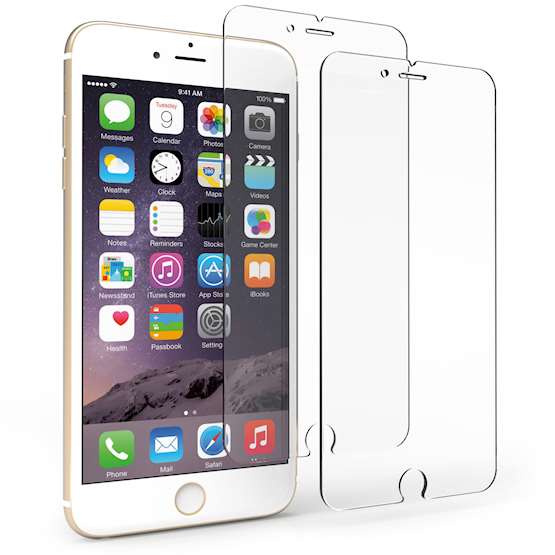 iPhone 6 / 6s Plus Tempered Glass Screen Protector (Twin Pack)