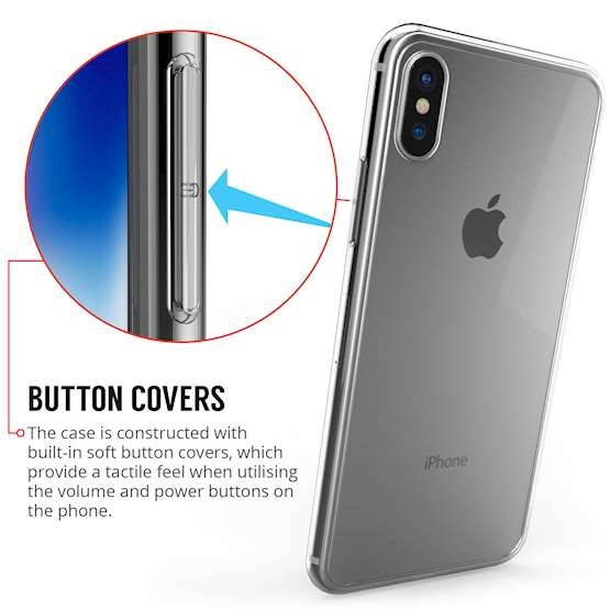 Caseflex iPhone X Ultra Thin Gel - Clear
