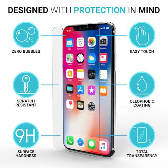 iPhone X Glass Screen Protector - Twin Pack