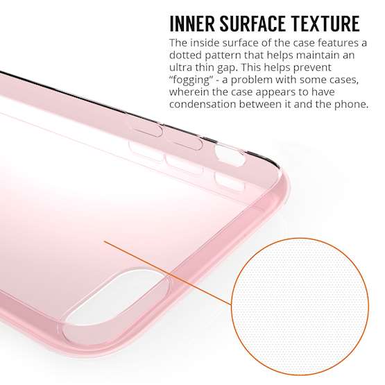 Yousave iPhone 8 Case,  Scratch Resistant - Ultra Slim & Lightweight - NO Bulkiness - TPU Gel with Inner Dots Soft Thin Silicone Back Cover - Rose Pink