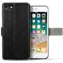 iPhone 8 Pu Leather Slim Wallet Stand Case - Black