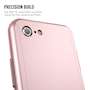 iPhone 8 PC Hybrid Case W/ Tempered Glass Cover - Rose Gold