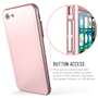 iPhone 8 PC Hybrid Case W/ Tempered Glass Cover - Rose Gold