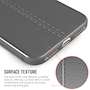 iPhone 8 Case| Auto Camera Focus | Leather Effect Design | TPU Gel Back Cover - Grey