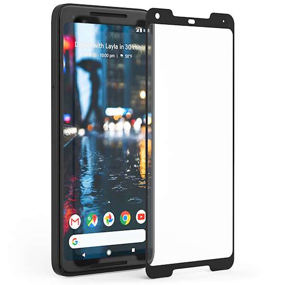Google Pixel 2 XL Tempered Glass Screen Protector with Black Edge