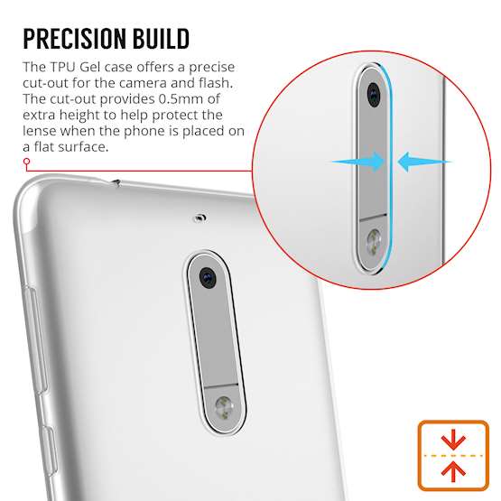 Nokia 5 Ultra Thin TPU Gel - Clear