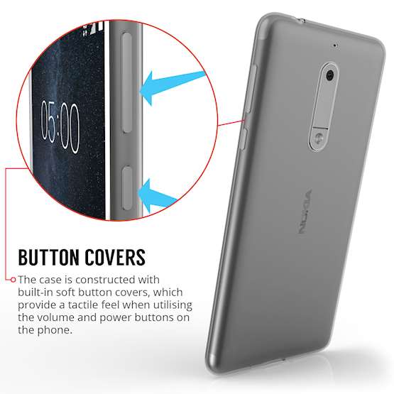 Nokia 5 Ultra Thin TPU Gel - Smoke Black