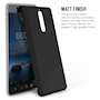 Nokia 8 Case,  Scratch Resistant - Ultra Slim & Lightweight - NO Bulkiness - TPU Gel Soft Thin Silicone Back Cover - Solid Black Matte