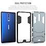 Nokia 8 Case, Extreme Heavy Duty Armour Case For The Nokia 8 | Shockproof Dual Layer Full Body Cover | Drop and Impact Protection - Steel Blue