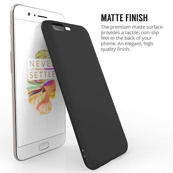 OnePlus 5 Tpu Gel - Solid Black Matte