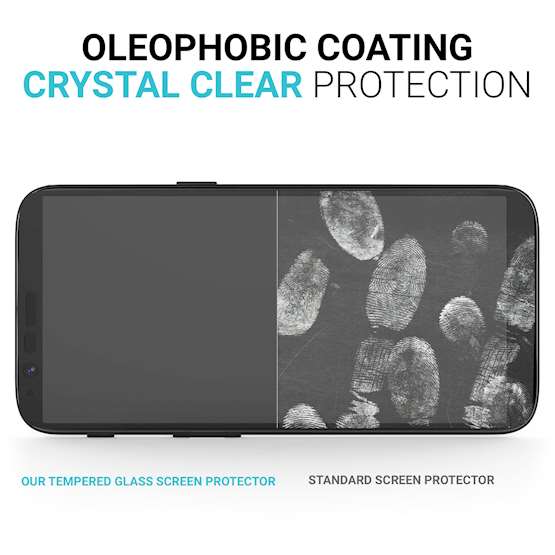 OnePlus 5T Tempered Glass Single Black edge