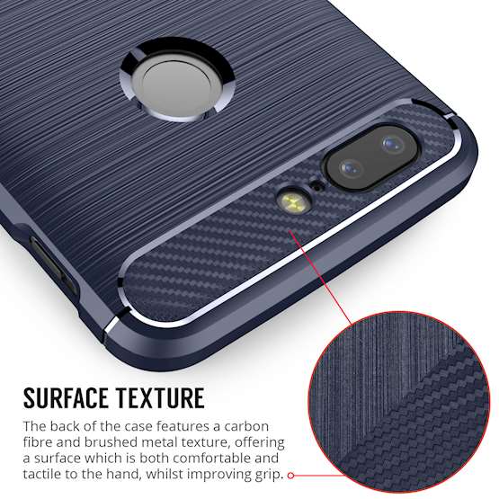 OnePlus 5T Carbon Fibre Gel Case - Blue