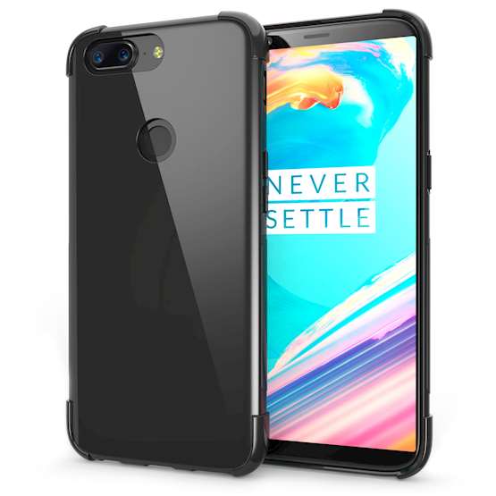OnePlus 5T Case,  Scratch Resistant - Ultra Slim & Lightweight - NO Bulkiness - TPU Gel Soft Thin Silicone Back Cover - Black
