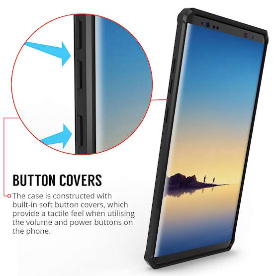 Samsung Galaxy Note 8 Bumper - Clear / Black