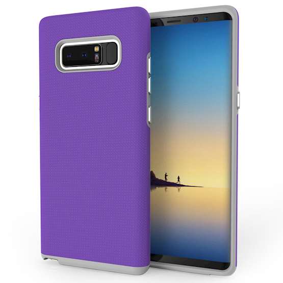 Samsung Galaxy Note 8 Textured Hybrid Case - Purple 