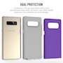 Samsung Galaxy Note 8 Textured Hybrid Case - Purple 