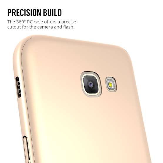 Samsung Galaxy A5 (2017) Case,  Scratch Resistant - Ultra Slim & Lightweight - NO Bulkiness - TPU Gel Soft Thin Silicone Back Cover - Gold