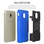 Samsung Galaxy J3 (2017) Case, Sturdy Heavy Duty Protection With Built In Viewing Stand Lightweight | Anti Drop | Impact Resistant Samsung Galaxy J3 (2017) Case - Black & Blue