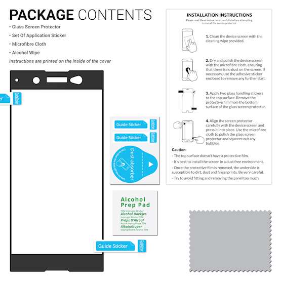 Sony Xperia XA1 Ultra Tempered Glass Screen Protector (Single) - Clear
