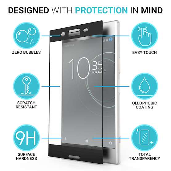 Sony Xperia Xz Premium Tempered Glass Screen Protector - Clear