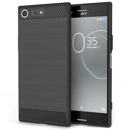 Sony Xperia XZ Premium Carbon Fibre Gel Case - Black