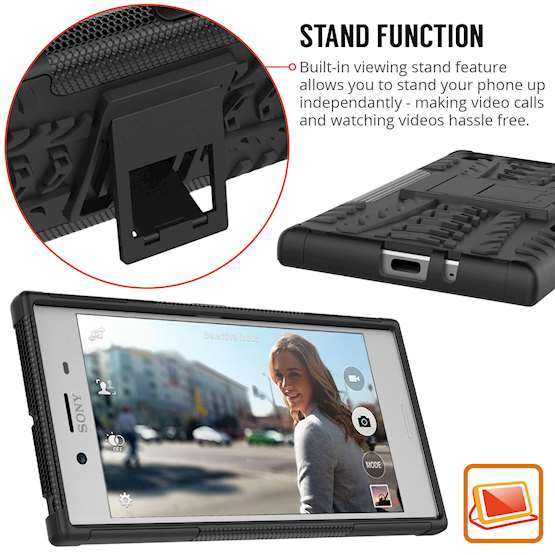 Sony Xperia XZ Premium Kickstand Case - Black