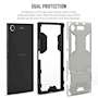 Sony Xperia XZ1 Case, Extreme Heavy Duty Armour Case For The Sony Xperia XZ1 | Shockproof Dual Layer Full Body Cover | Drop and Impact Protection - Silver