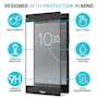 Sony Xperia XZ1 Screen Protector Glass | Single Pack - NO Bulkiness | Anti Scratch | Tempered Glass Screen Protectors For The Sony Xperia XZ1 | Ultra Slim - Crystal Clear