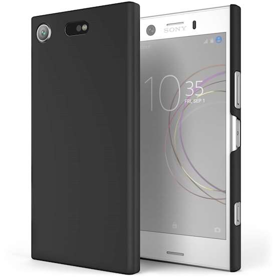 Sony Xperia XZ1 Compact Case,  Scratch Resistant - Matte Finish  - Lightweight & NO Bulkiness - TPU Gel Soft Thin Silicone Back Cover - Matte Black
