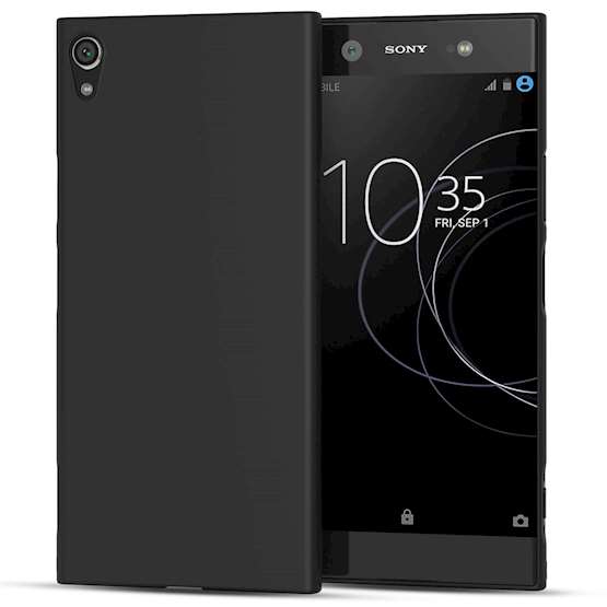 Sony Xperia XA1 Plus Case,  Scratch Resistant - Ultra Slim & Lightweight - NO Bulkiness - TPU  Soft Thin Silicone Back Cover - Matte Black