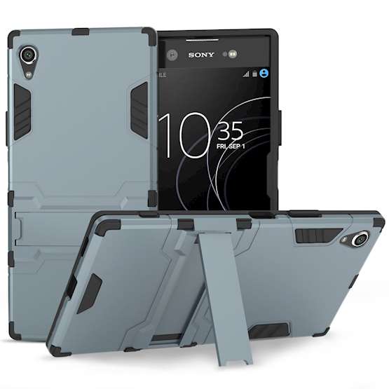 Sony Xperia XA1 Plus Case, Extreme Heavy Duty Armour Case For The Sony Xperia XA1 Plus | Shockproof Dual Layer Full Body Cover | Drop and Impact Protection - Steel Blue