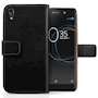 Sony Xperia XA1 Plus Case, Sony Xperia XA1 Plus Genuine Leather Flip Case | Lightweight & Durable | Magnetic Fastener For Easy Phone Access - Black