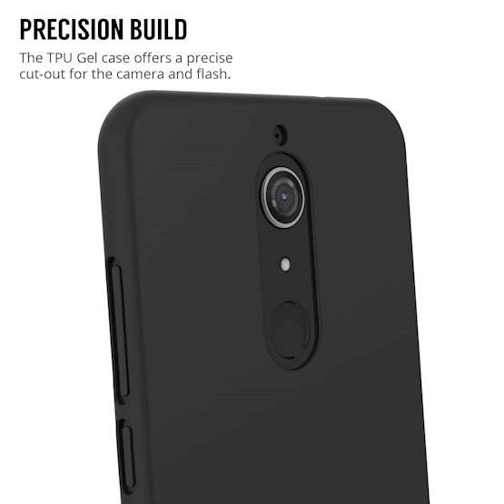 Wiko View XL Case,  Scratch Resistant - Ultra Slim & Lightweight - NO Bulkiness - TPU Gel Soft Thin Silicone Back Cover - Solid Black Matte