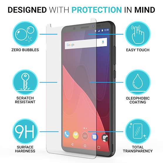 Wiko View / View Prime Screen Protector Glass | Single Pack - NO Bulkiness | Anti Scratch | Tempered Glass Screen Protectors For The Wiko View / View Prime | Ultra Slim - Crystal Clear