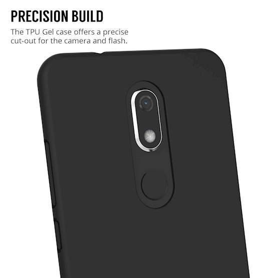 TPU Gel Soft Thin Silicone Back Cover - Solid Black Matte