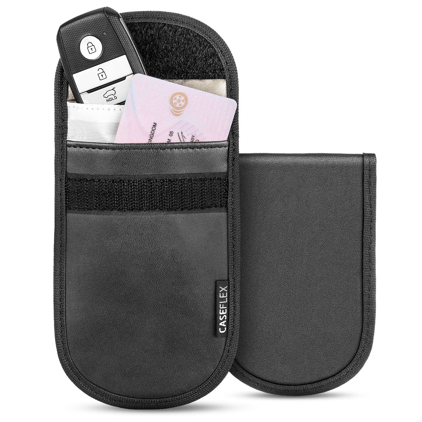 Caseflex Car Key Signal Blocker Pouch Pack of 2 RFID Blocking Faraday Bag... 