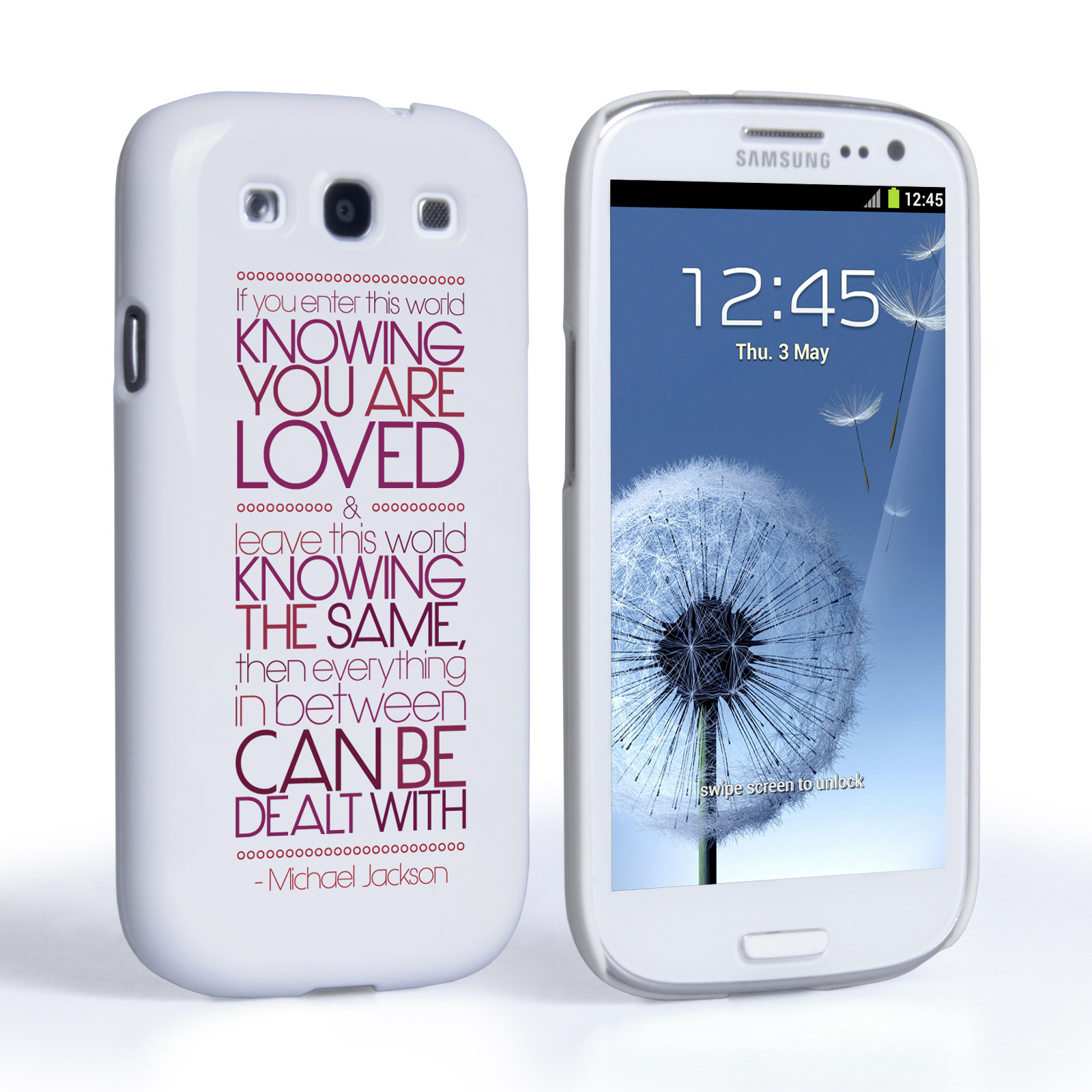 Caseflex Samsung Galaxy S3 Michael Jackson Quote Case