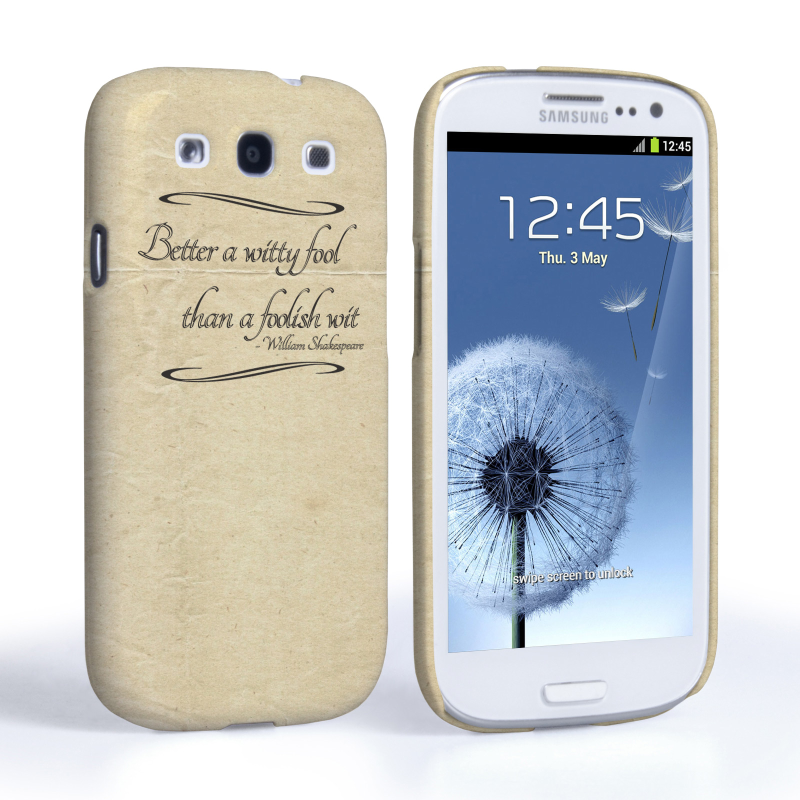 Caseflex Samsung Galaxy S3 Shakespeare Quote Case