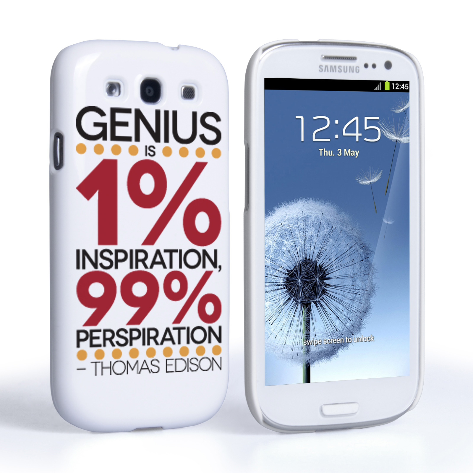Caseflex Samsung Galaxy S3 Thomas Edison Quote Case